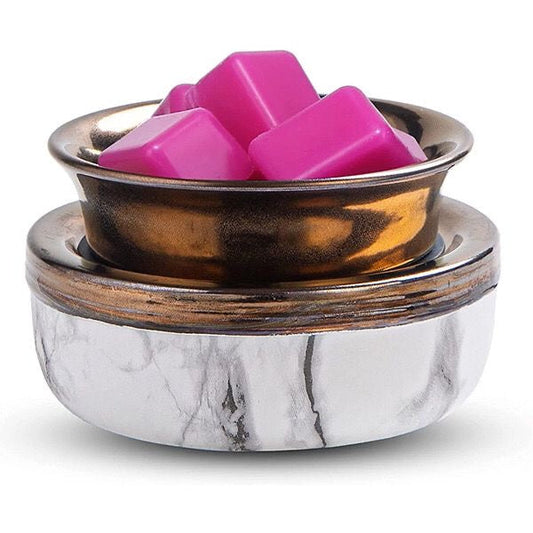 Marble wax warmer